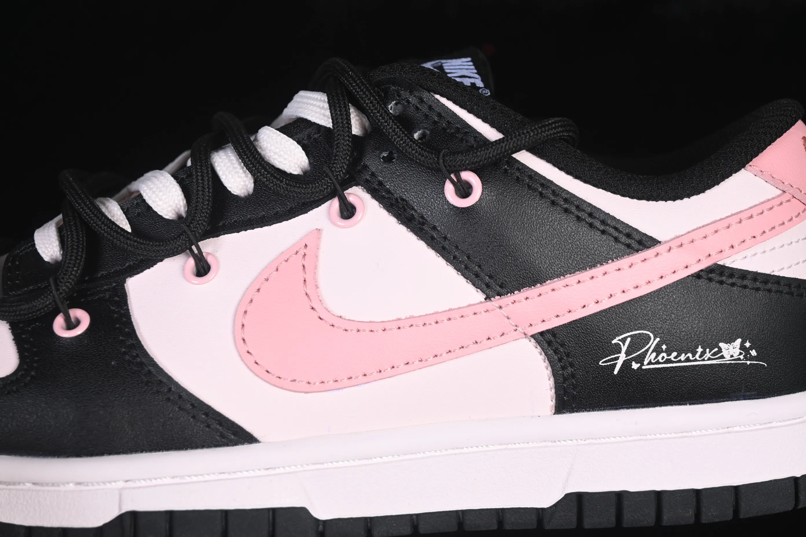 All categories Nk SB Dunk series Nk SB Dunk Low low-top sneakers Nike SB Dunk Low raspberry black pink deconstructed strap casual sneakers BP1120-059
